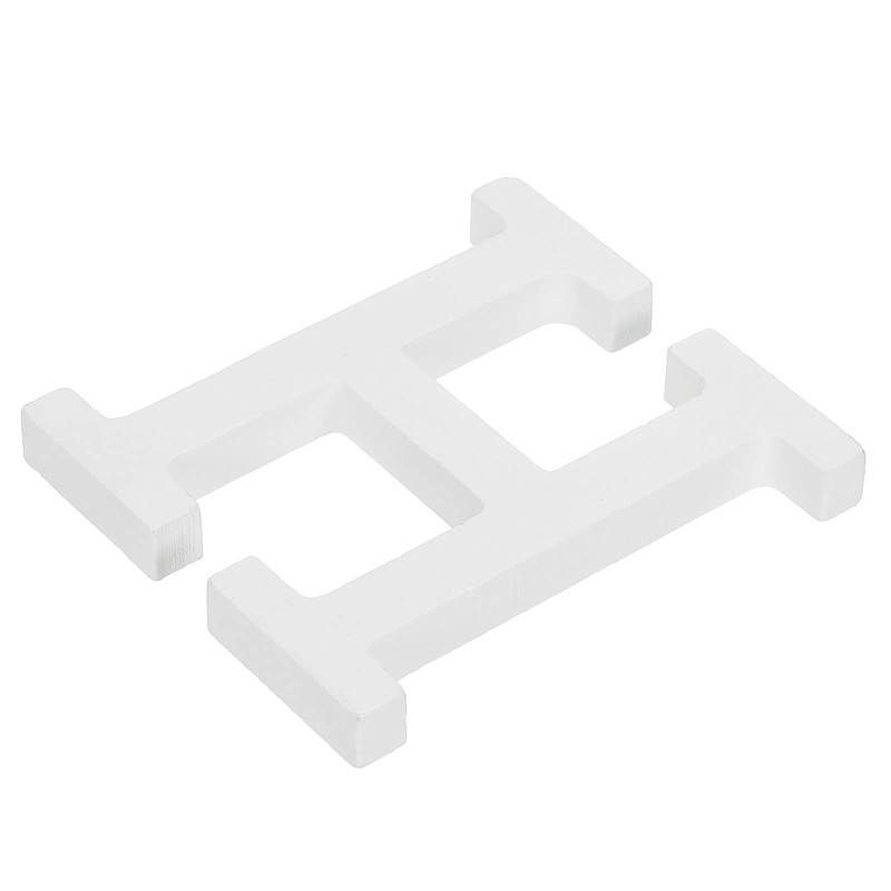 sourcing map Unfinished Wooden Letters H 4.3 Inch Sign Decoration