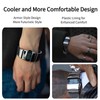 BENLYDESIGN Unique Metal Wristwatch, Cool Stainless Steel Men's Futuristic Digital