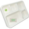 PRISTINE ENTERPRISE Large Strong 5 Compartment Disposable Plates for Lunch