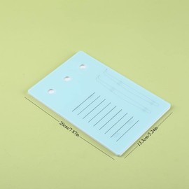 Acrylic Eyelash Extension Pallet, Grafting False Eyelash Organizer Extension Pad Lash Tray Adhesive Glue Tweezers Palette Individual Holder (Blue L)