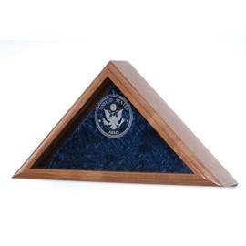 Engraved Military Service 3x5 Flag Display Case - (Army Engraved Emblem)