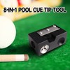 GSE Games & Sports Expert 8-in-1 Pool Cue Tip Tool,