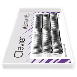 Clavier Eyelash Clusters V&L Shape Eye Make-Up Cat Eye Effect 10 mm (10 mm)
