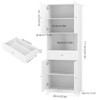 HIFIT Tall Bathroom Storage Cabinets, Modern Linen Storage Cabinet with