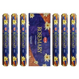 HEM AGLAN MAYOREO Incienso Hexagonal Paquete con 6 Tubos DE 20 VARITAS Cada uno (Romero)-(el empaque puede variar)