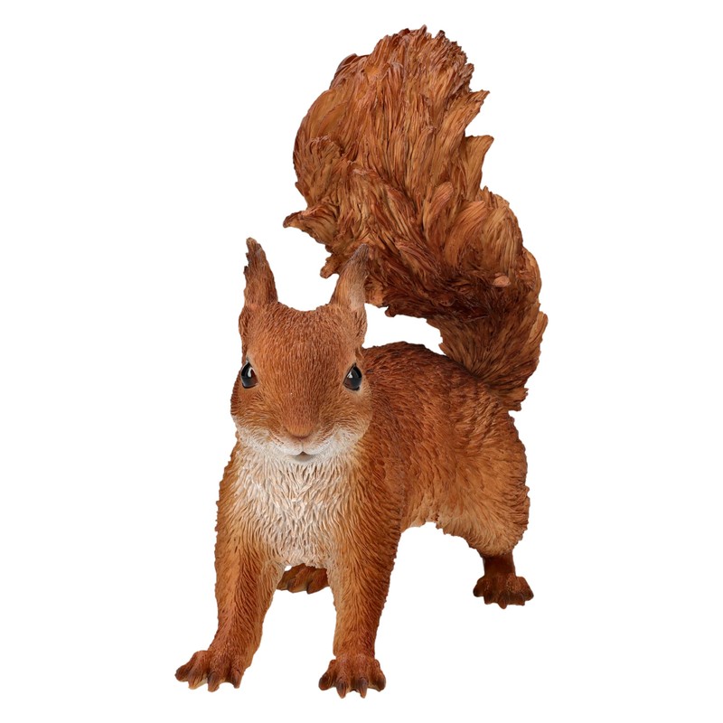 Squirrel Garden Ornament - Lifelike HotAnt Figurine, 22 cm, Weatherproof