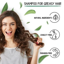 Milva Nettle Shampoo for Oily Hair - 500 ml Natural Hair Cleaning Shampoo - Oil Reducing Shampoo & Dandruff Control Shampoo - Oily Hair Medium - Volume Shampoo