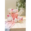 MOLANG Key Ring with Heart 8 cm White Plush Companion