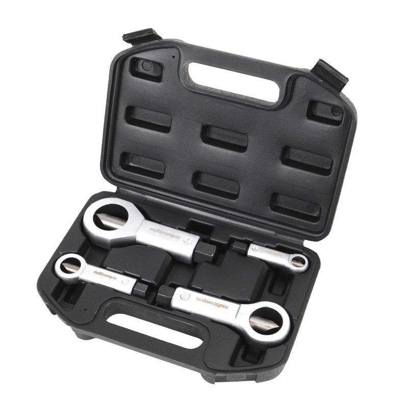 Nut Splitter Set, 4-Pcs of 9-12mm, 12-16mm, 16-22mm, 22-27mm Spilt