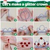 Iooleem 200pcs Golden Glitter Pipe Cleaners, Glitter Chenille Stems, Pipe