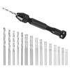 31 Pieces Hand Drill Bit Set with Precision Pin Vise