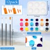 Ctosree 12 Pack Pre Drawn Canvas Kit for Painting Sip