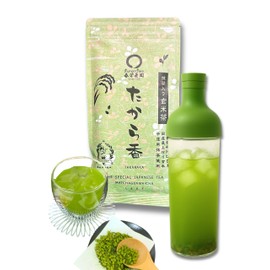 [Shunpo Tea Garden] Brown Rice Tea with Matcha, Cold Brew (Yabukita Variety Produced in Kakegawa Kikugawa, Shizuoka Prefecture/Brown Rice Tea "Takaraka" Tea with Matcha, 3.5 oz (100 g), Tea Leaves