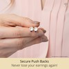 MAX + STONE 14k Gold Freshwater Pearl and Gemstone Stud