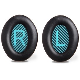 Ear Pads for Bose Quiet Comfort 35 Headphones, Soft Protein Leather Replacement Earpads Cushions for Bose QC35 & QC35 ii, Memory Foam, Noise Isolation, Softer Protein Leather, Added Thickness, Pair