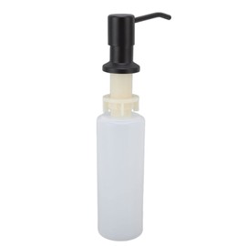 FTVOGUE Dispensador de para Fregadero de Cocina de 300 Ml, Bomba Dispensadora de Boquilla de Rotación de 360 ​​° para Baño de Cocina(Negro)