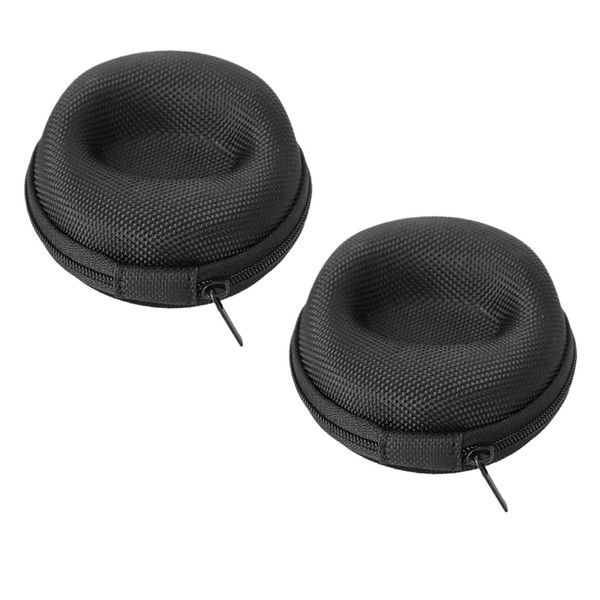Pack of 2 Round Watch Case, Watch Box, Travel Watch