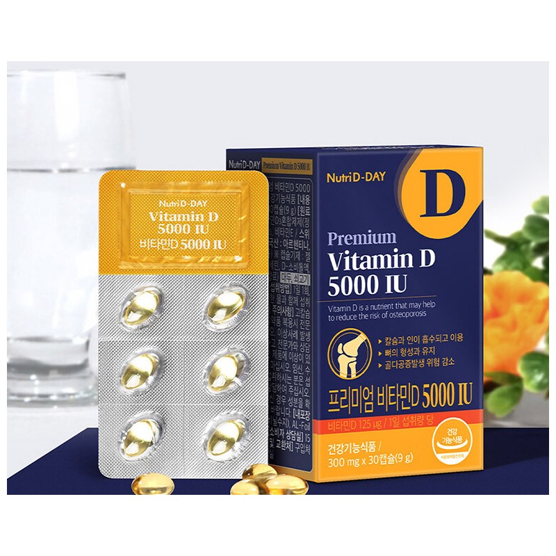 Nutri D Day Premium Vitamin D 5000 IU 9g 30