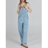 ANRABESS Overalls for Women Loose Fit Denim Overalls Adjustable Strap