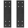2 Pcs Straight Bracket for 6x6 Post, Steel Flat Plate
