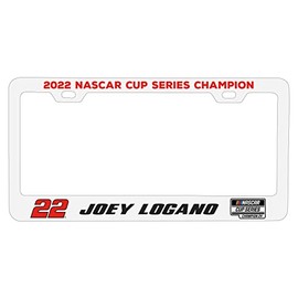 Joey Logano #22 Metal License Plate Frame