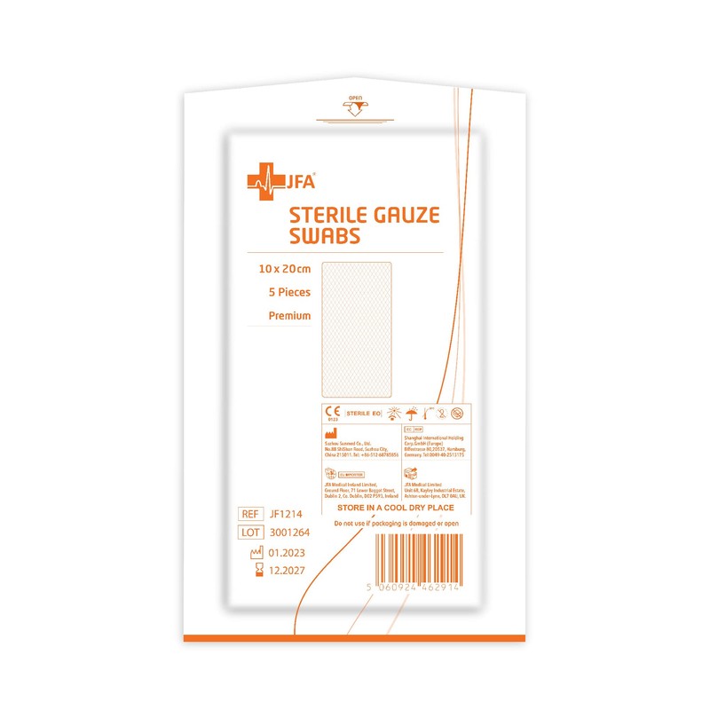 Premium Sterile Gauze Swabs 10cm x 20cm - Pack of