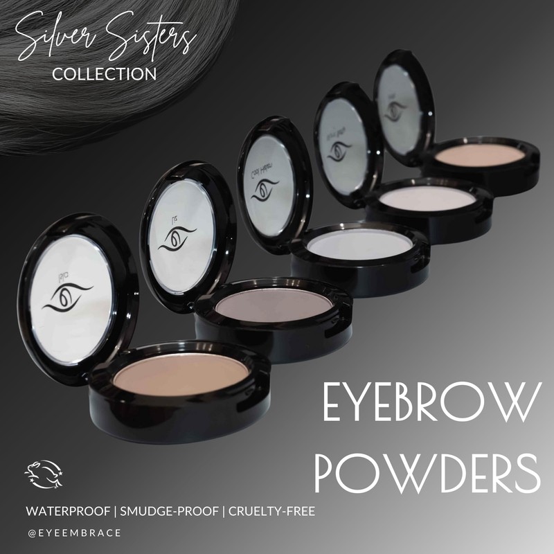 Eye Embrace Gray Eyebrow Powder, Hair Powder, Root Cover-Up –