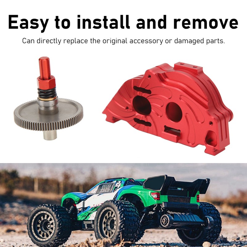 RC Gearbox Cover Aluminum Alloy Transmission Box Housing with Gear