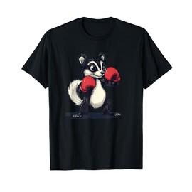 Pretty Skunk Costume with Boxing Mitts T-Shirt