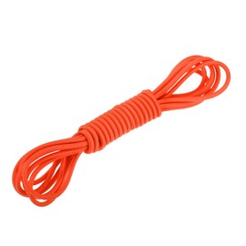 DMiotech 3mm Shock Cord, 3 M Fluorescent Orange Bungee Cord Tent Pole Shock Cord Round Elastic Kayak Rope Stretch String Marine Grade Heavy Polyester for DIY Projects Tie Downs