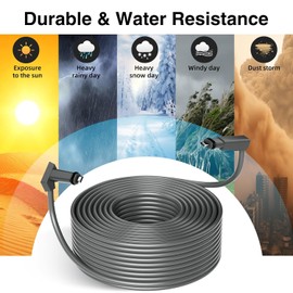 BlueAmp Replacement Cable for Starlink Standard Actuated Gen 2, IP68 Waterproof Extension Cables Cord for Starlink V2 Rectangular Satellite, Supports 1200M Protocol (75FT/23M)