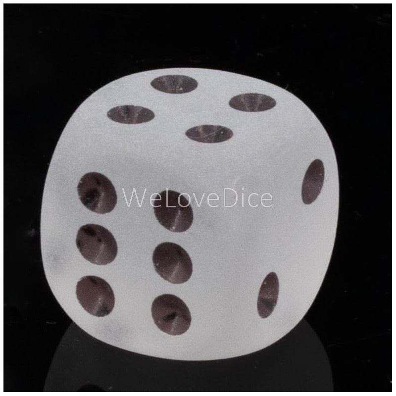 WeLoveBeads W6 Cube (16 mm) in Crystal Clear Matte /