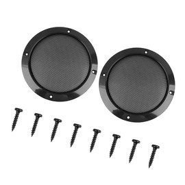 ACROPIX 6inch Car Audio Speaker Subwoofer Grill Cover Protector Black - Pack of 2