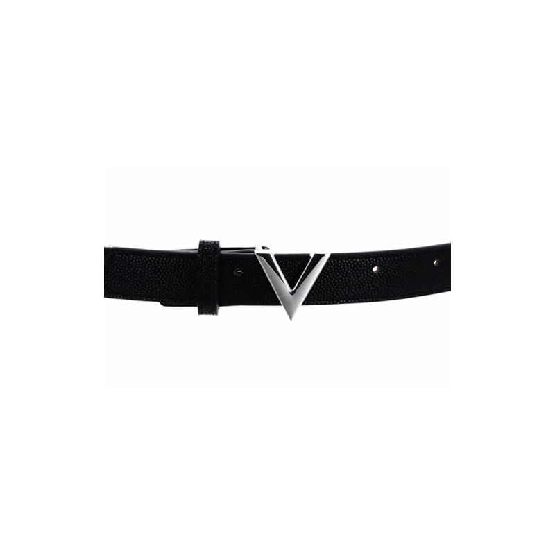 Valentino Women's Divina Belt, Nero/Argento, Small, Nero / Argento