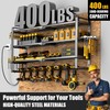 Large Power Tool Organizer Wall Mount with Charging Station for