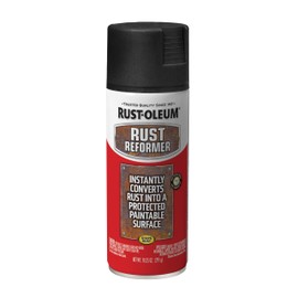 Rust-Oleum 248658-6PK Stops Rust Reformer Spray Paint, 10.25 oz, Black, 6 Pack
