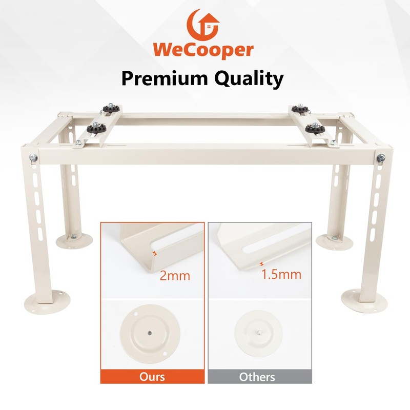 WeCooper Mini Split Ground Stand for 9000-24000 BTU Ductless AC