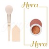 Hera Powder Brush Puff + Hera Eye Glitter No. 1 Pampas 5g Set / 헤라 파우더 브러쉬퍼프+헤라 아이 글리터 1호 팜파스 5g 구성 세트