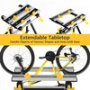 IRONMAX Portable Workbench, Folding Work Table with 7-Level Height Adjustable,