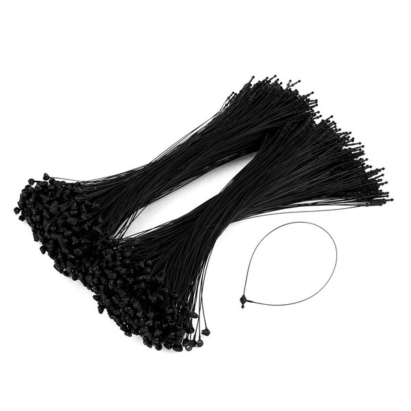 sourcing map 7" 1000 Pcs Black Snap Lock Pin Loop