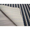 Moscow Grey Navy Non Slip Washable Rugs (50cm x 80cm)