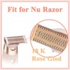 Flawless Nu Razor Replacement Heads, Rose Gold Plated Body With