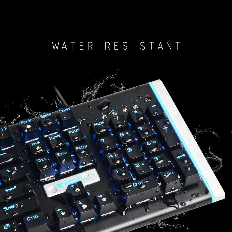 ZIDLI BEST Wired Optical Mechanical Gaming Keyboard & Mouse Rainbow