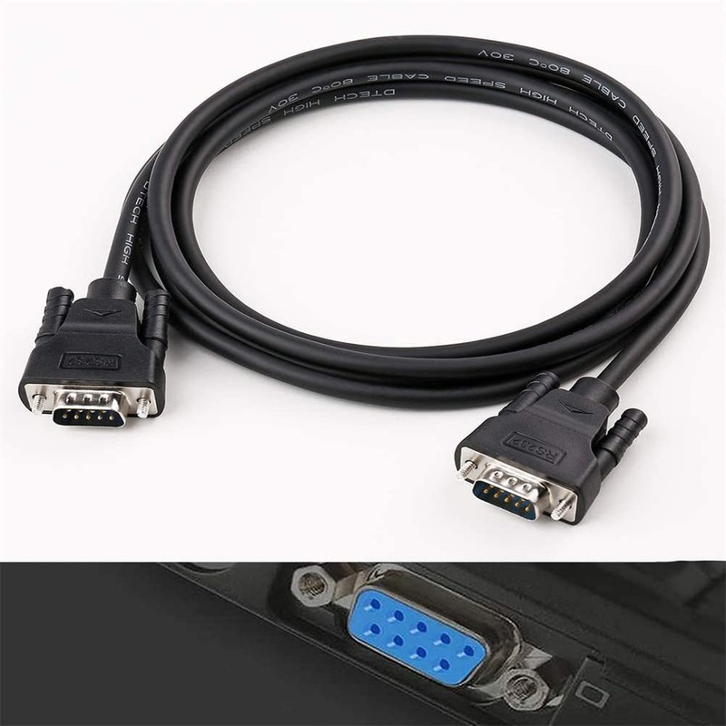 DTECH 1.5 Foot DB9 Serial Cable COM Port Male to