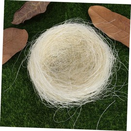 IWOWHERO 6pcs Artificial Chicken Nest Easter Decor Thread Chicken Coop Model for DIY