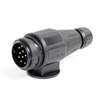 Wiltec Trailer Plug 13-Pin 12 V Nylon Adaptor for Car