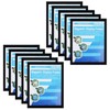 MFoffice Self-Adhesive Magnetic Document Sign Holder 8.5X11'',Black,Pack of 10