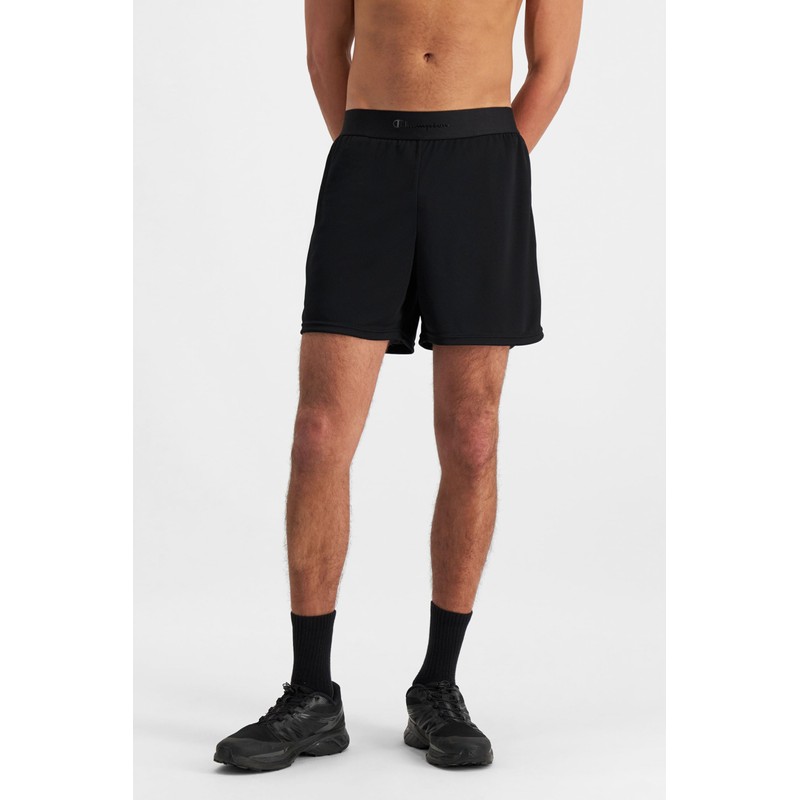 Champion Men's C-Fit Run Short, Black, Large