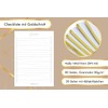 Dany Marcus Checkliste mit Goldschnitt, Aufgabenplaner mit Gold, To-Do-Liste, Liste