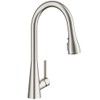 FORIOUS Kitchen Faucet with Pull Down Sprayer, Brushed Nickel, Classic
